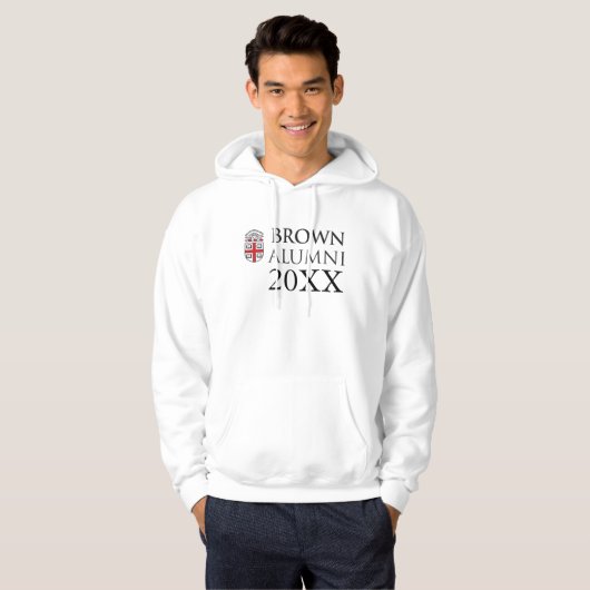 Bruin Universiteit Alumni Hoodie (Voorkant volledig)