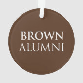 Bruin Universiteit Alumni Ornament (achterkant)