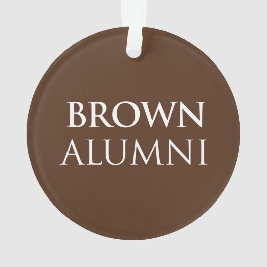 Bruin Universiteit Alumni Ornament (achterkant)
