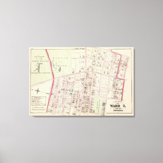 Bruin Universiteit Canvas Afdruk (Voorkant)