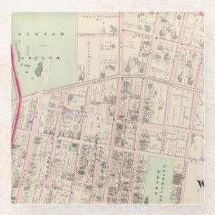 Bruin Universiteit Glazen Onderzetter