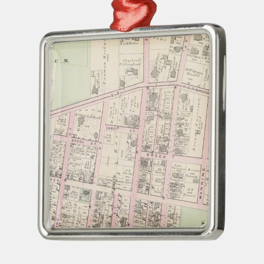 Bruin Universiteit Metalen Ornament (Links)