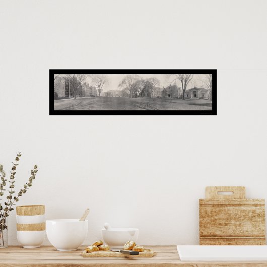 Bruin Universiteit RI Foto 1909 Poster (Keuken)