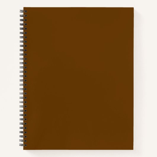 Bruin (vaste kleur) notitieboek (Voorkant)