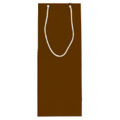 Bruin (vaste kleur) wijn cadeautas (Achterkant)