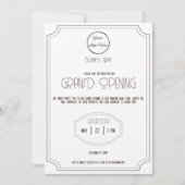  bruin veelzijdig boutique business event kaart (Voorkant)