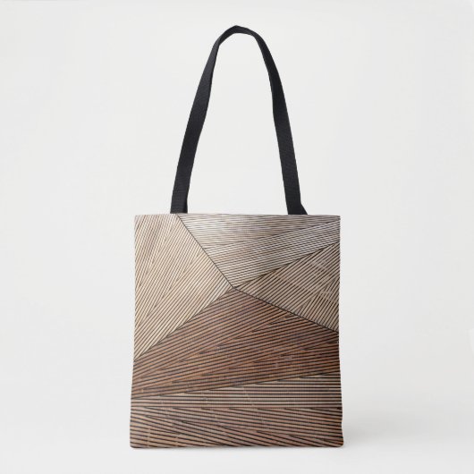 Bruin veld tote bag (Voorkant)