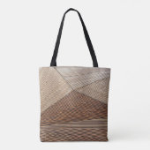 Bruin veld tote bag (Achterkant)
