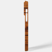  bruin verbrand hout Monogram Case-Mate iPhone Case (Achterkant / Links)