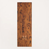  bruin verbrand hout Monogram Yoga Mat (Voorkant)