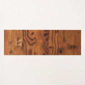  bruin verbrand hout Monogram Yoga Mat (Voorkant (horizontaal))
