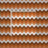Bruin verbrand Oranje wit Ikat Zigzag Art Pattern Stof (Delen)