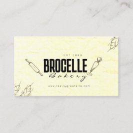 Bruin Verfrommelde Document Textuur Restaurant Bak Visitekaartje