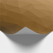Bruin verloop geometrisch maaspatroon cadeaupapier (Hoek)