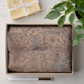 Bruin verroest metaal corrosiepatroon 2 tissuepapier (Geschenk)
