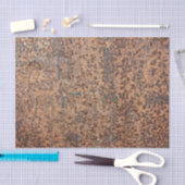 Bruin verroest metaal corrosiepatroon 2 tissuepapier (Craft)