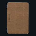 Bruin  versleten faux lederen look iPad mini cover<br><div class="desc">Bruin  versleten lederen look patroon. Eenvoudig en elegant ontwerp met stiksaccenten (digitaal afbeelding).  tekst/monogram. Beschikbaar op vele producten. In 12 verschillende kleuren,  maar elke kleur kan worden aangevraagd per e-mail.</div>