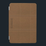 Bruin  versleten faux lederen look iPad mini cover<br><div class="desc">Bruin  versleten lederen look patroon. Eenvoudig en elegant ontwerp met stiksaccenten (digitaal afbeelding).  tekst/monogram. Beschikbaar op vele producten. In 12 verschillende kleuren,  maar elke kleur kan worden aangevraagd per e-mail.</div>