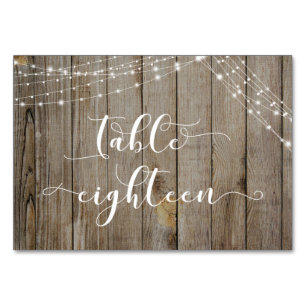Bruin Verweerd Hout & Lichten Tafel Achttien Kaart