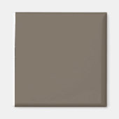 Bruin Vierkant Magneet Minimal Neutraal Esthetisch (Voorkant)