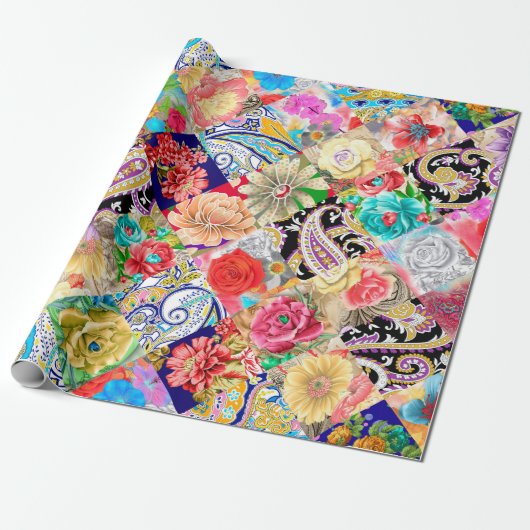 Bruin vierkant naadloos patroon. cadeaupapier (Uitgerold)