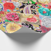 Bruin vierkant naadloos patroon. cadeaupapier (Hoek)