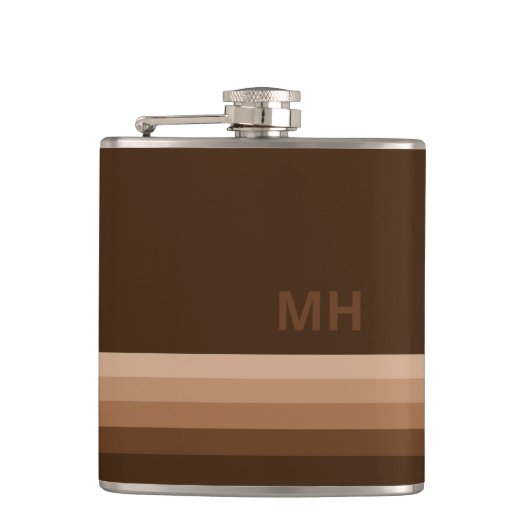 Bruin Vintage Monogram Heupfles (Voorkant)