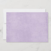 Bruin Violet Fairy Floral Baby shower Kaart (Achterkant)