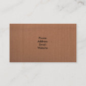 Bruin Visitekaartje (Achterkant)