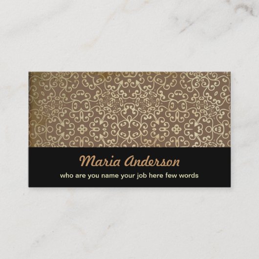  bruin visitekaartje (Voorkant)