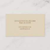 Bruin Visitekaartje (Achterkant)