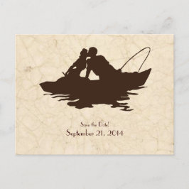 Bruin  Vist Liefhebbers Save the Date Aankondigingskaart