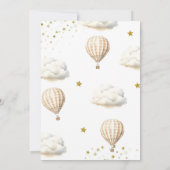 Bruin  vliegtuigtijd vliegt eerste verjaardag kaart (Achterkant)