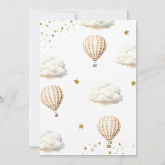 Bruin  vliegtuigtijd vliegt eerste verjaardag kaart (Achterkant)