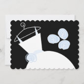 Bruin vrijgezellenfeest zwarte pastel kaart (Voorkant)