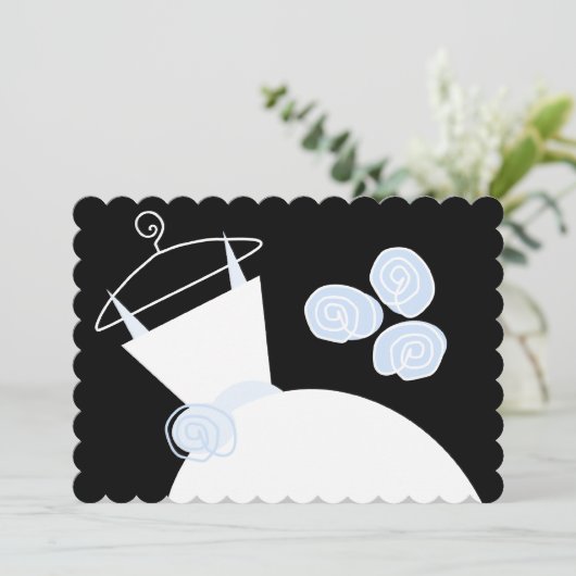 Bruin vrijgezellenfeest zwarte pastel kaart (Staand voorkant)