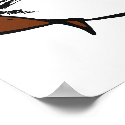 Bruin Vrouw Gusta Comic Rage Face Meme Poster (Hoek)