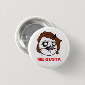 Bruin Vrouw Gusta Comic Rage Face Meme Ronde Button 3,2 Cm (Voorkant /achterkant)