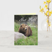 Bruin Washington draagt - word goed Kaart (Gele Bloem)