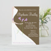 Bruin Weddenschap Stress Bridal Shower Kaart (Staand voorkant)