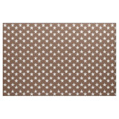 Bruin weefsel met White Star Pattern Stof (Yard (91,4 cm))