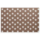 Bruin weefsel met White Star Pattern Stof (Fat Quarter)
