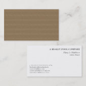 Bruin weerpatroon visitekaartje (Voorkant / Achterkant)