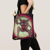 Bruin weerwolf - Moon Silver Bullets Halloween Tote Bag (Dichtbij)