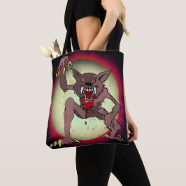 Bruin weerwolf - Moon Silver Bullets Halloween Tote Bag