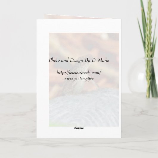 Bruin Wenskaart (hagedis) Kaart (Achterkant)