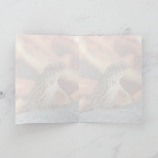 Bruin Wenskaart (hagedis) Kaart (Binnen)