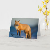 Bruin Wenskaart Kaart (Gele Bloem)