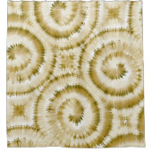 Bruin werveling Abstract douchegordijn (Voorkant)