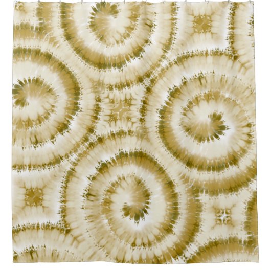 Bruin werveling Abstract douchegordijn (Voorkant)